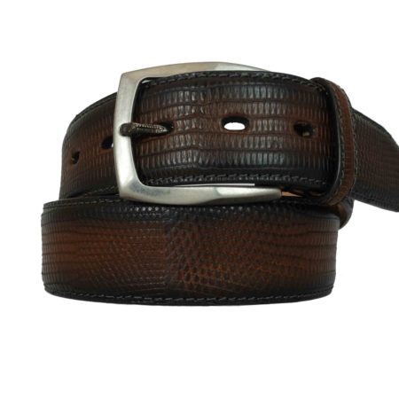 Brown lizard belt