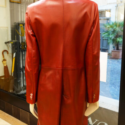 Leslee leather coat